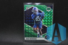 2021 Panini Mosaic Dazz Newsome #396 Green Camo Prizm Rookie Bears